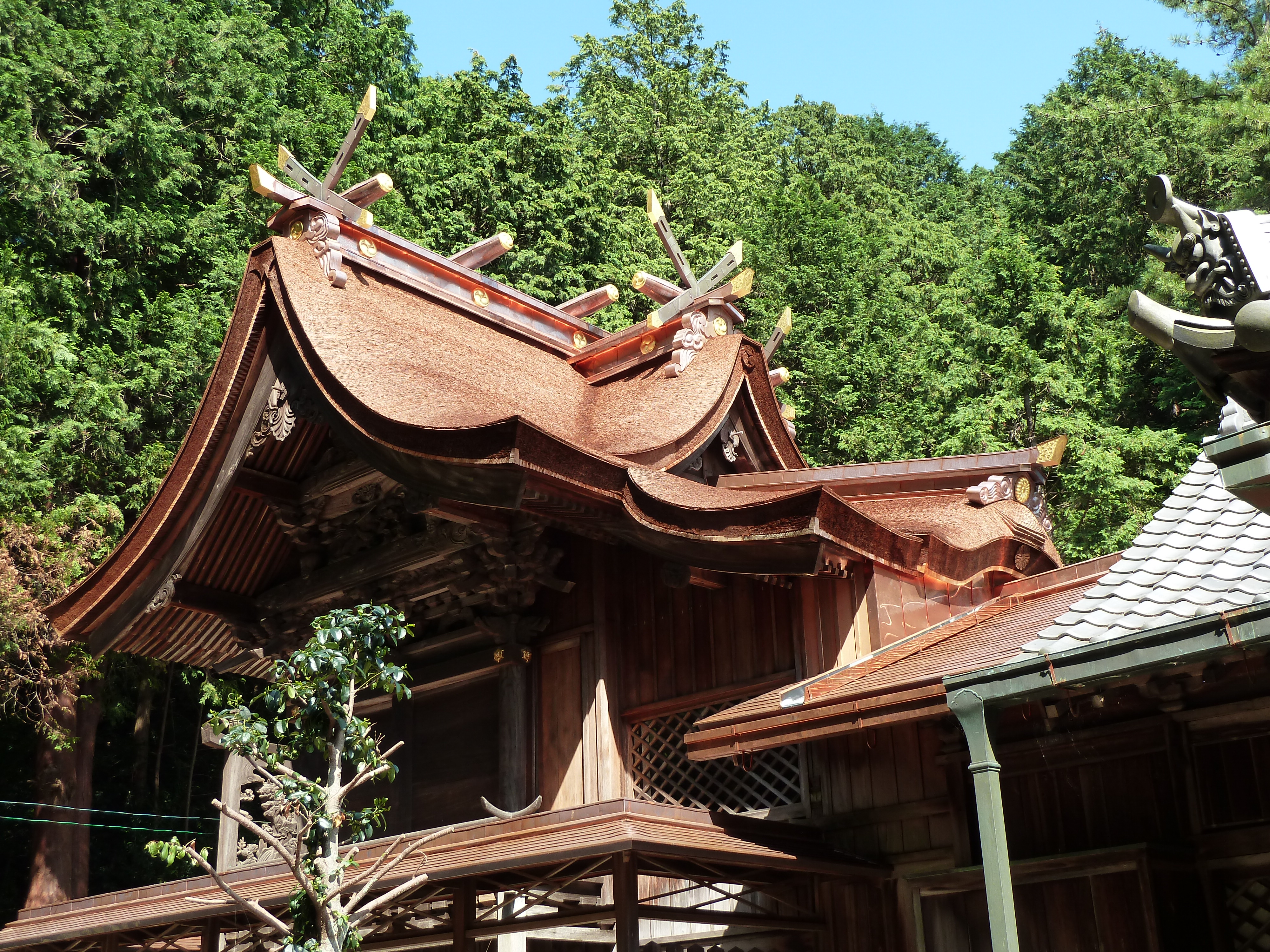 西脇八幡神社の社殿細部